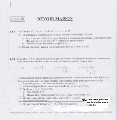 voila l'ennoncé du devoir maison.<br />C'est l'exercice 4  de l'exercice 2 que je ne comprend pas