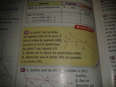 C'est donc l'exercice 50
