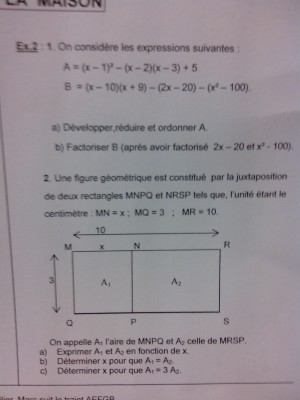 Dans cet exercice, tout me pose problème, je n'arrive à répondre à aucune question !