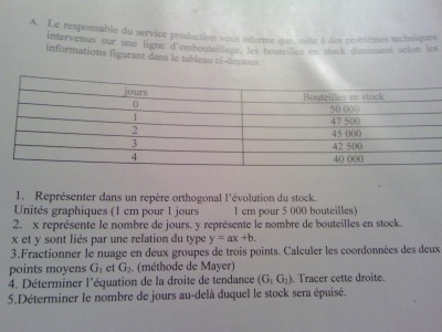 Besoin d'aide pour la question 4 et 5