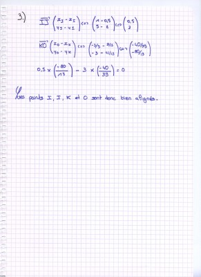 Première partie : question 3.)