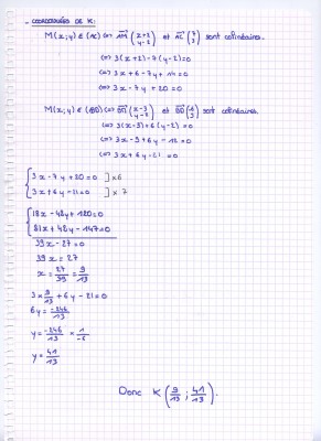 Première partie : question 2.)