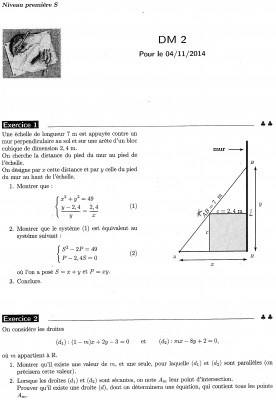 sujet du DM