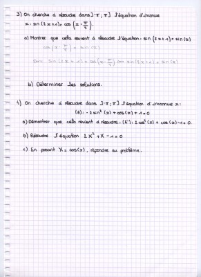 Questions 3 et 4