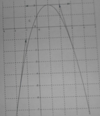 graphique en entier de la fonction g
