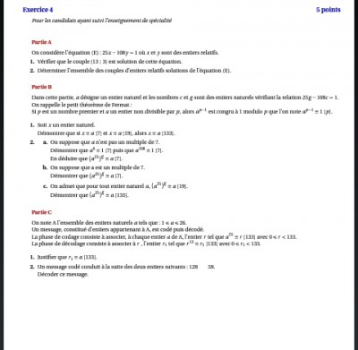 Corrigé donné par APMEP