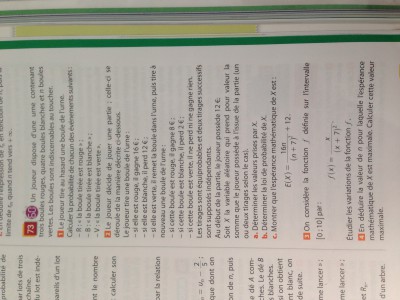 Voici l'énoncé de mon exercice.