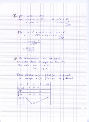 Questions 2 et 3