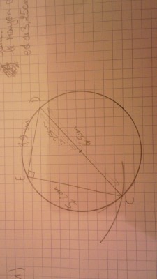Exercice 2: Calculer le rayon de son cercle circonscrit. Justifier