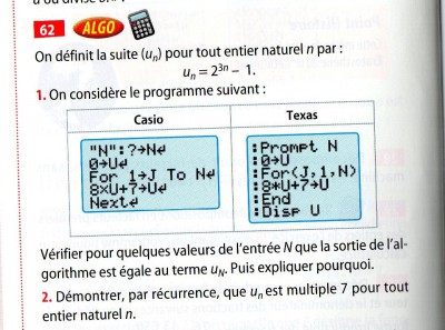 Voici l'exercice