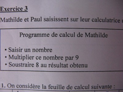 Doc 1 Programme de calcul de Mathilde