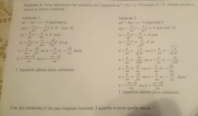 Voici l'exercice