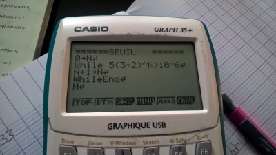 Voici ce que j'ai écris sur le programme de la calculatrice