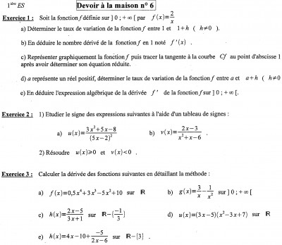 Voilà les exercices