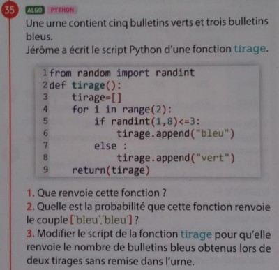 Deuxième exercice