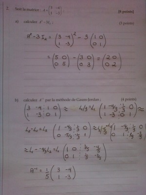 Je ne suis pas certaine avec les fractions...