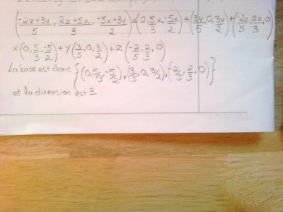 voici la suite du no 6 a)