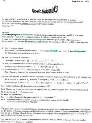 Voici le Devoir Maison