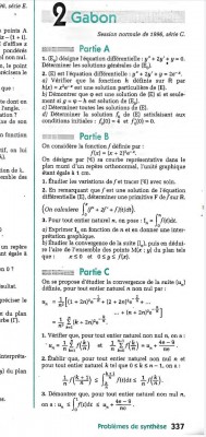 Ce-ci est une photo de mon problème <br />J'ai terminé la partie A , dans la partie B c'est le 3)b- qui pose problème et dans la partie C les questions 3 et 4 .