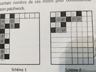 Voici le motif pour q 1)à 1)b et les deux schémas pour les q 2)a2)b